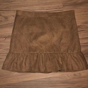 NWT* J Crew FAUX-SUEDE MINI SKIRT
